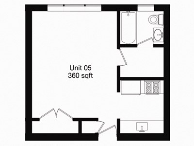 1363 E Unit 005 Floorplan